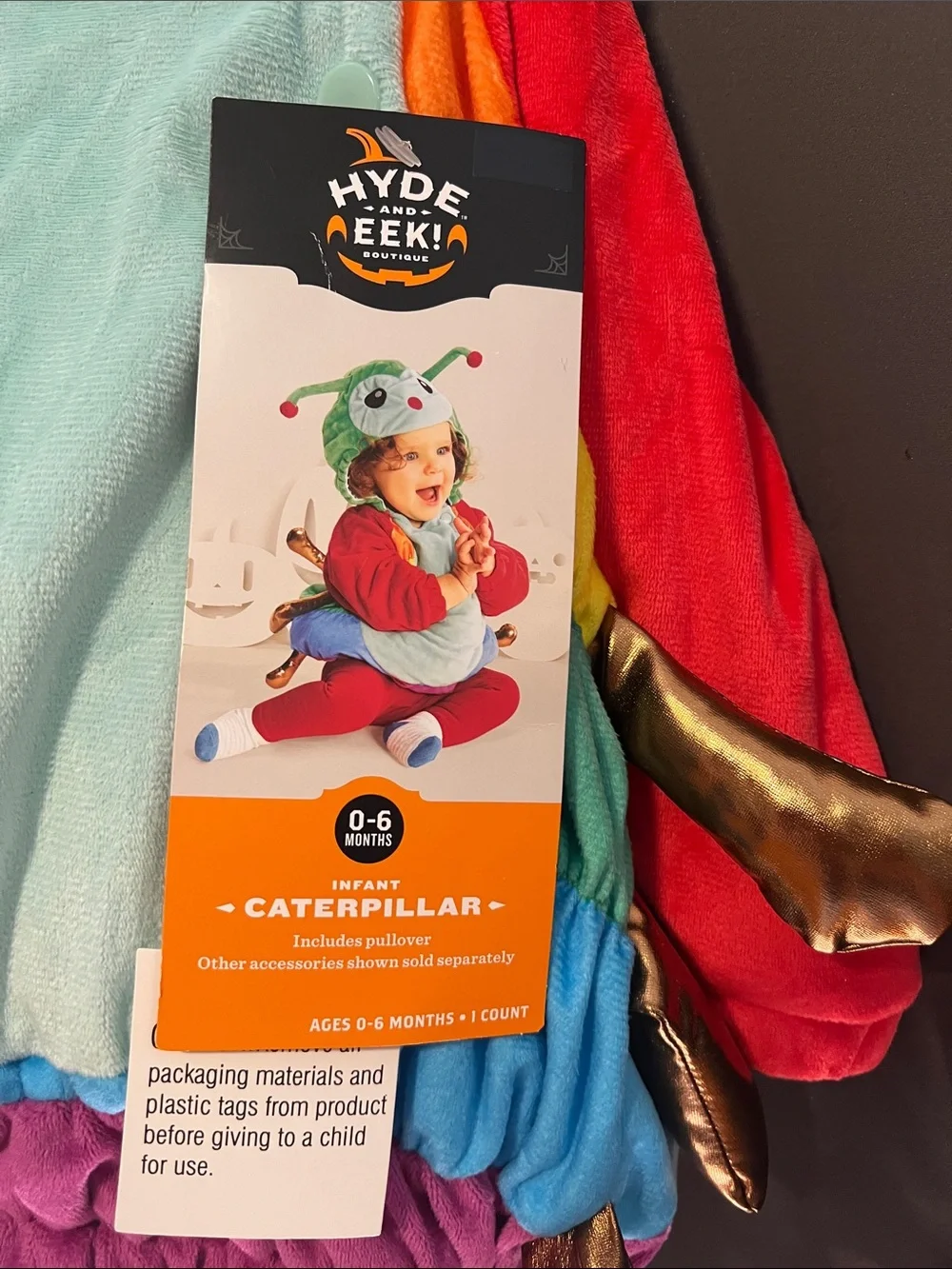 Hydreekei Colorful Kids Caterpillar Costume Hoodie - Multicolor